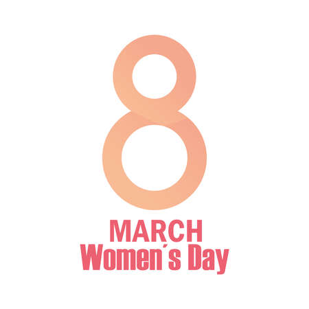 womens day 8 march international celebration white background vector illustrationのイラスト素材