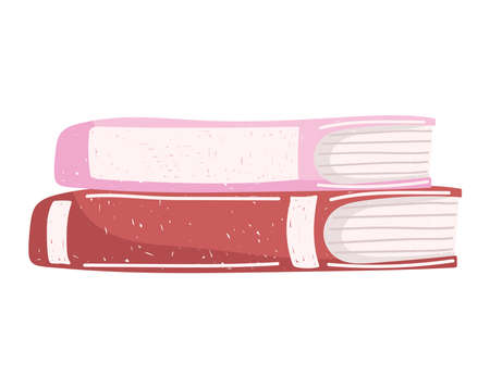 books reading academic study vector illustration hand drawn on white backgroundのイラスト素材