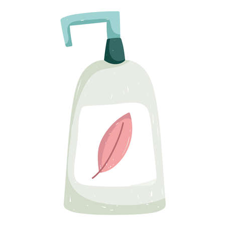 dispenser body lotion self careのイラスト素材