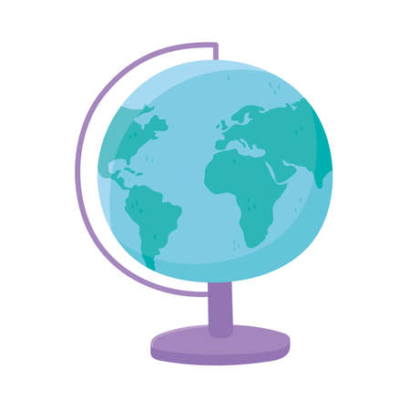 school globe map geography iconのイラスト素材