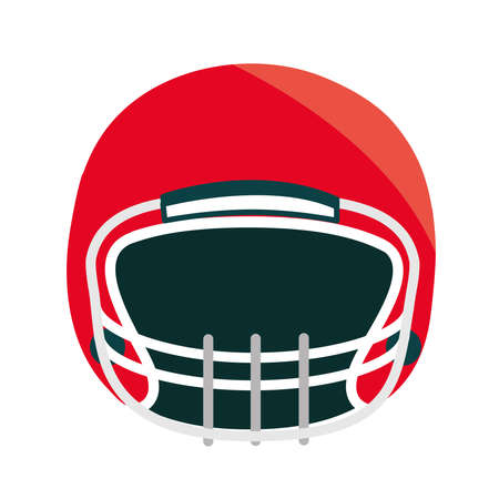 american football helmet front viewのイラスト素材