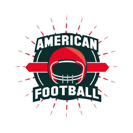 american football tournament helmet insigniaのイラスト素材