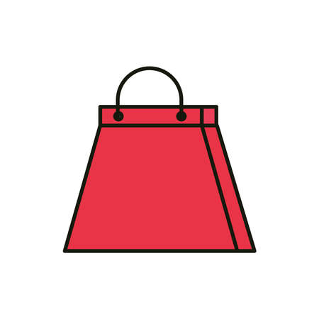 paper shopping bag icon isolatedのイラスト素材