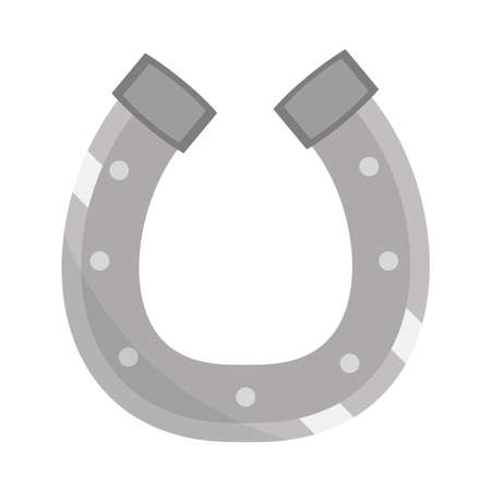 horseshoe steel object icon isolatedのイラスト素材