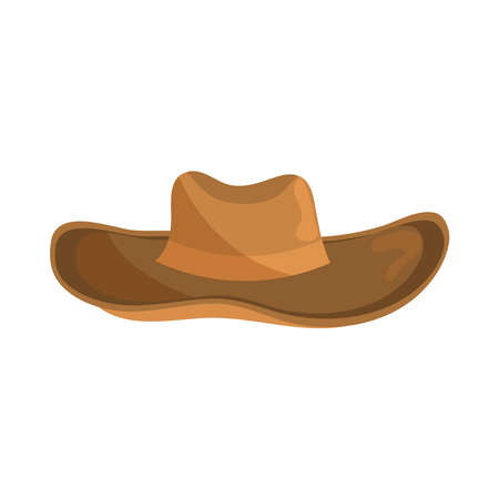 west hat classic icon isolatedのイラスト素材