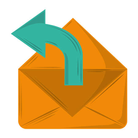 marketing email envelope icon isolatedのイラスト素材