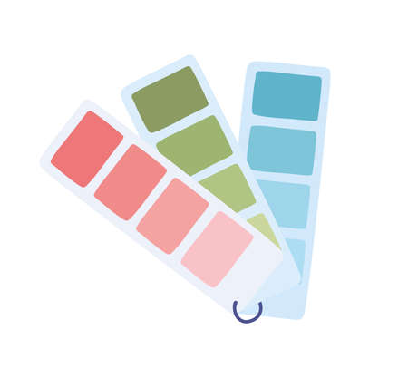 design colour swatch guide isolatedのイラスト素材