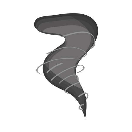 tornado storm natural disaster iconのイラスト素材