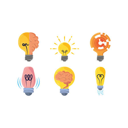 light bulb idea creative powerのイラスト素材
