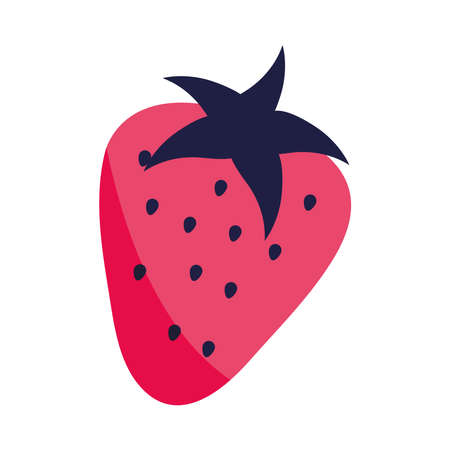 strawberry tropical fruit icon isolatedのイラスト素材