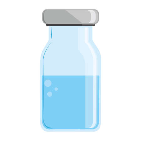 vial vaccine medicine icon isolatedのイラスト素材
