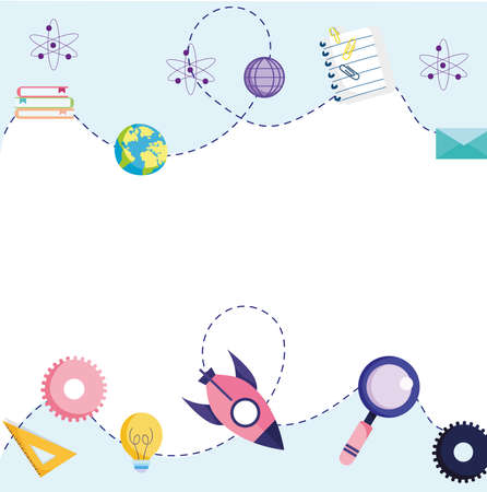 education school academic learn backgroundのイラスト素材