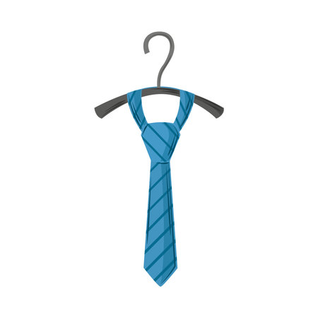necktie on hanger isolated iconのイラスト素材