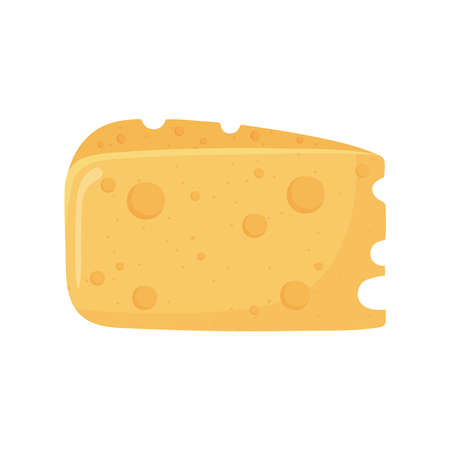 slice cheese food icon isolatedのイラスト素材