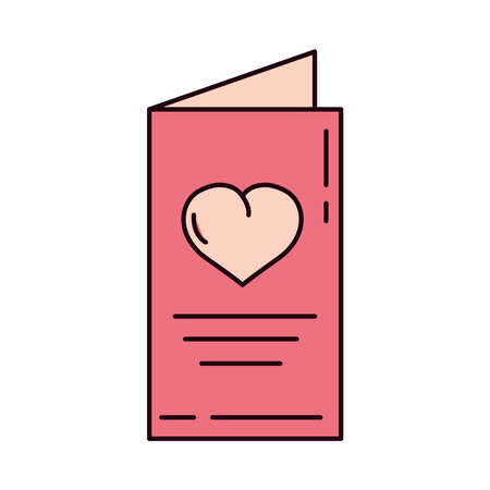 love romantic card cartoon isolatedのイラスト素材