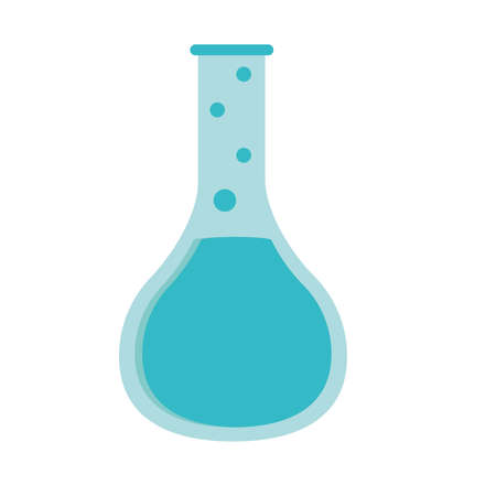chemistry test tube laboratory isolatedのイラスト素材