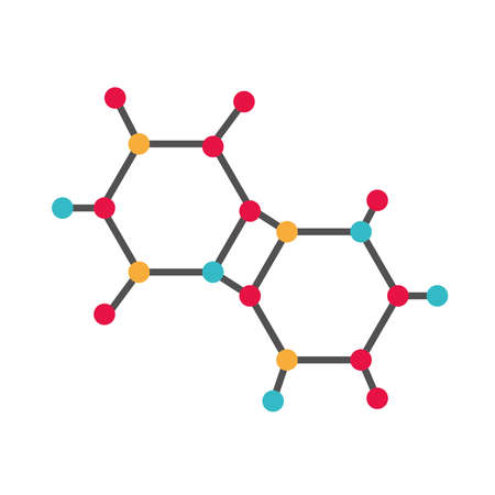 science molecule structure isolated iconのイラスト素材