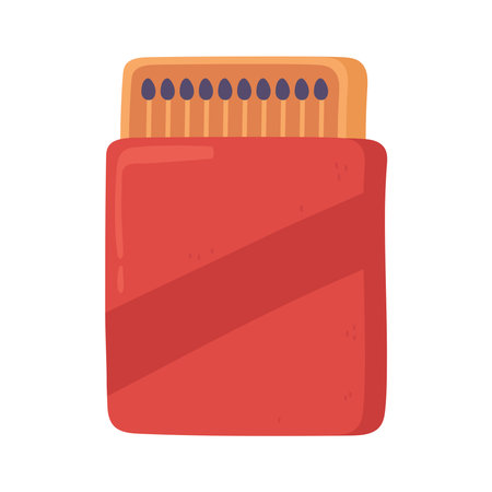 matchbox cartoon icon illustrationのイラスト素材