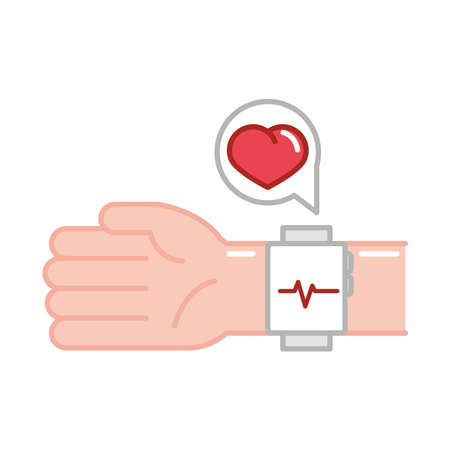 hand watch medical illustrationのイラスト素材