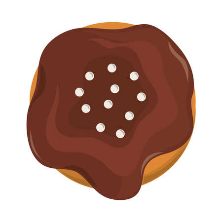 dessert chocolate cookie illustrationのイラスト素材
