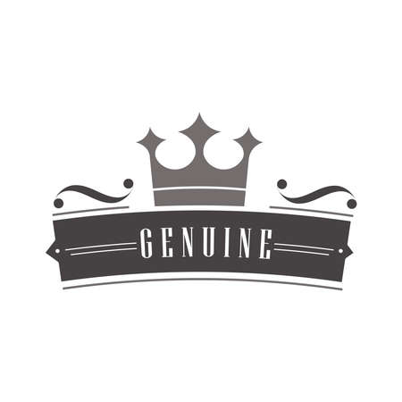 genuine crown divider illustrationのイラスト素材
