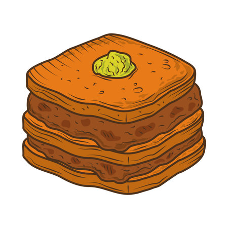 meatloaf baked foodのイラスト素材