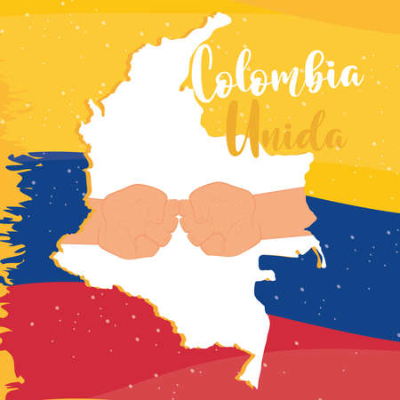 colombia unity peaceのイラスト素材