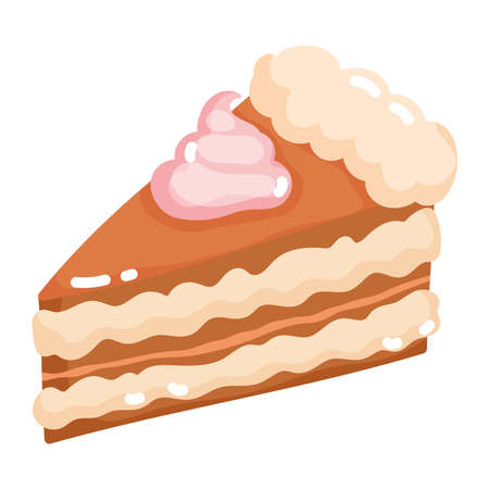 bakery slice cake illustration