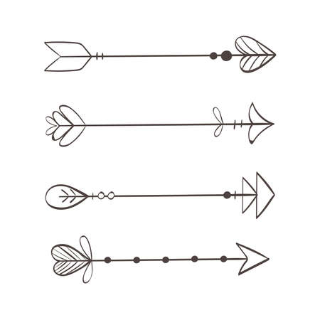 dividers arrows setのイラスト素材