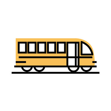 bus transport linearのイラスト素材