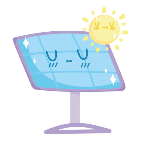 sustainable energy ecology illustrationのイラスト素材