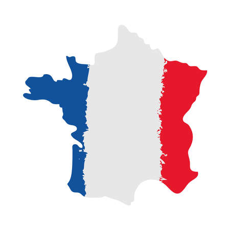 french map flagのイラスト素材