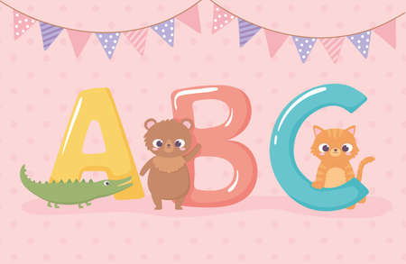 abc english alphabetのイラスト素材