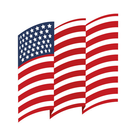 United States of America flag illustrationのイラスト素材