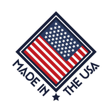 made in Usa illustrationのイラスト素材