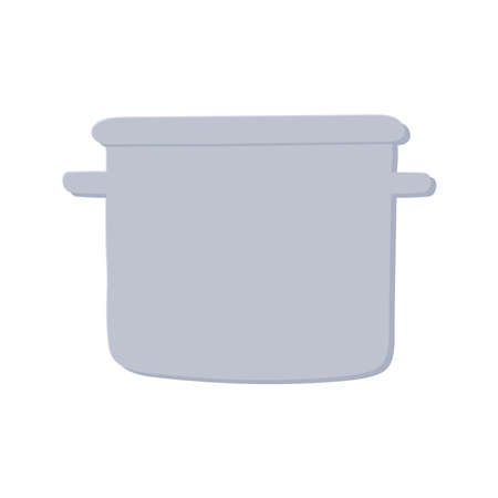 stainless pot cookingのイラスト素材