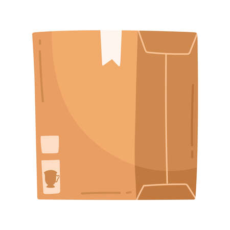 delivery box cargoのイラスト素材
