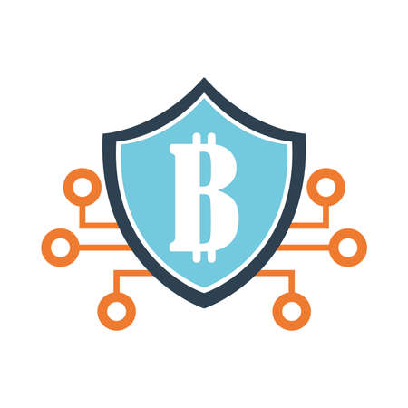 bitcoin crypto currencyのイラスト素材