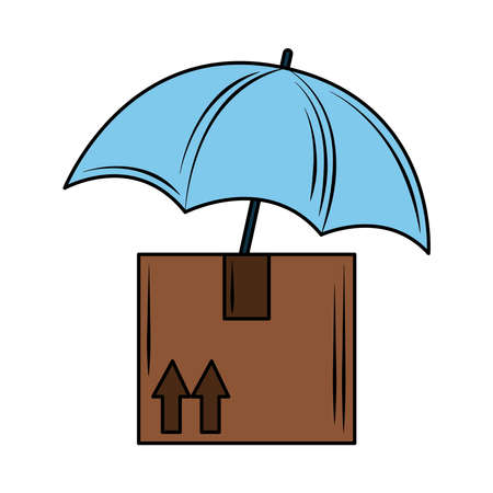 insurance parcel securityのイラスト素材