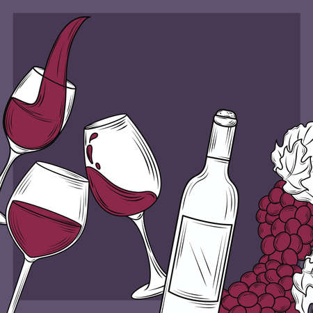 wine drink beverageのイラスト素材