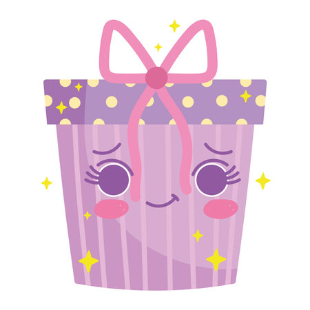 happy birthday giftのイラスト素材