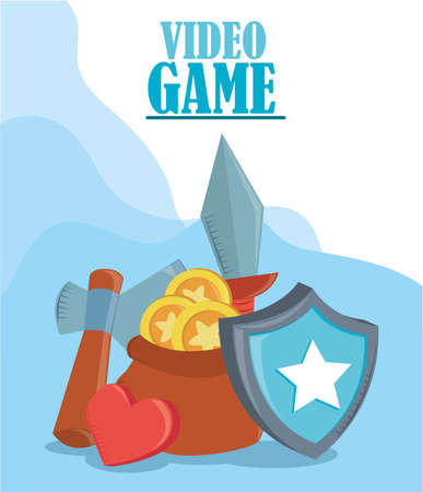 video game bannerのイラスト素材