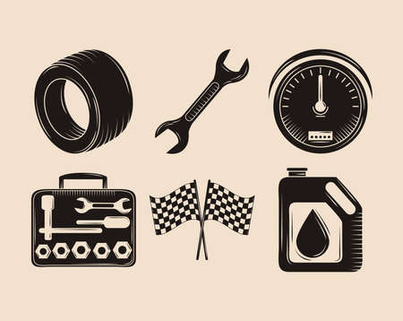 car service equipmentのイラスト素材