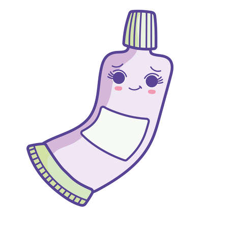 cute toothpaste kawaiiのイラスト素材