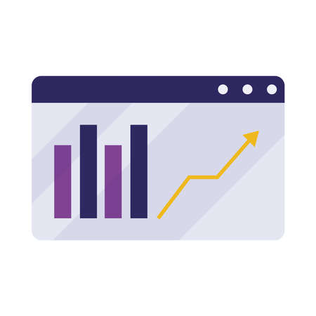 statistic business reportのイラスト素材