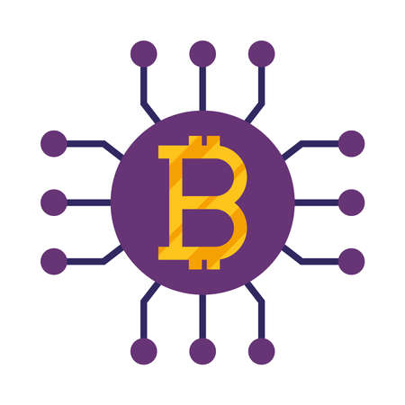bitcoin cryto currency moneyのイラスト素材