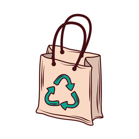 paper eco bagのイラスト素材