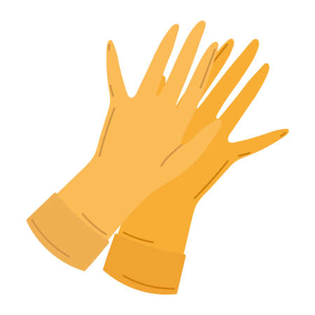 rubber gloves gardeningのイラスト素材