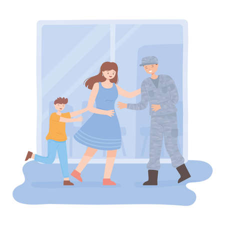 veteran at homeのイラスト素材