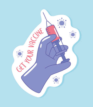 get your vaccineのイラスト素材